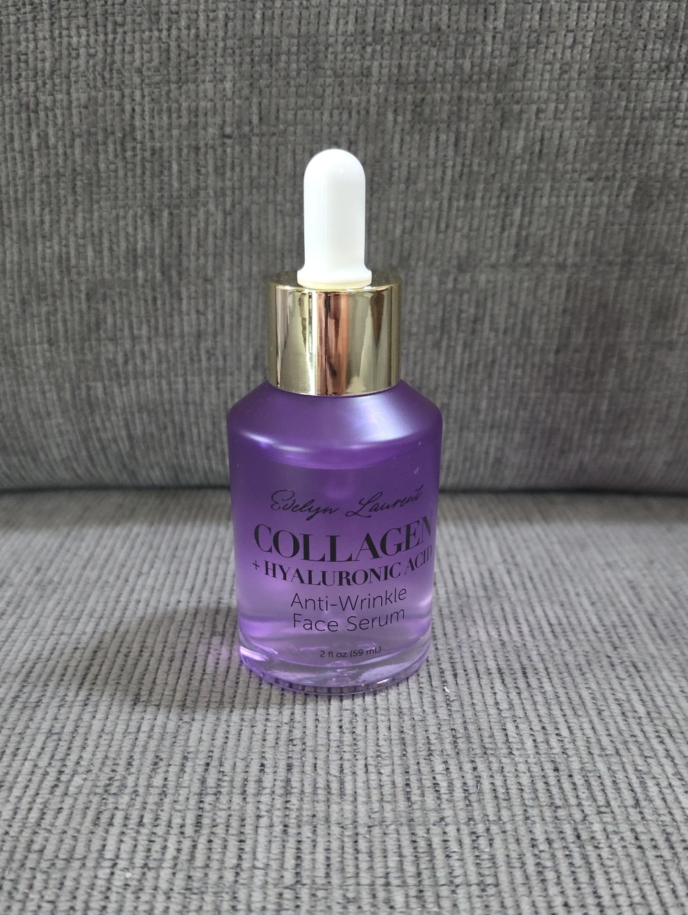 Evelyn Laurent Collagen + Hyaluronic Acid Anti-Wrinkle Face Serum, 2oz., New.